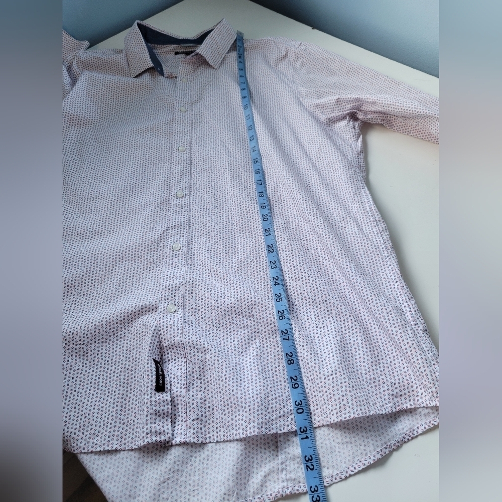 Michael Kors Mens Slim Fit Button-down Shirt XXL Multicolor - Picture 7 of 7